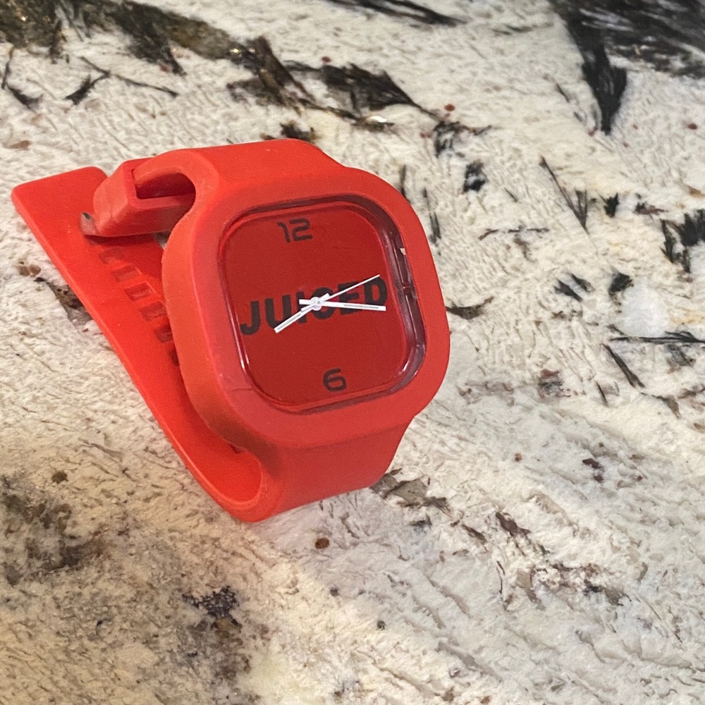 Juice silicone watch in Red